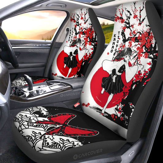 Kanao Car Seat Covers Custom Japan Style Demon Slayer Anime Car Accessories - Gearcarcover - 2
