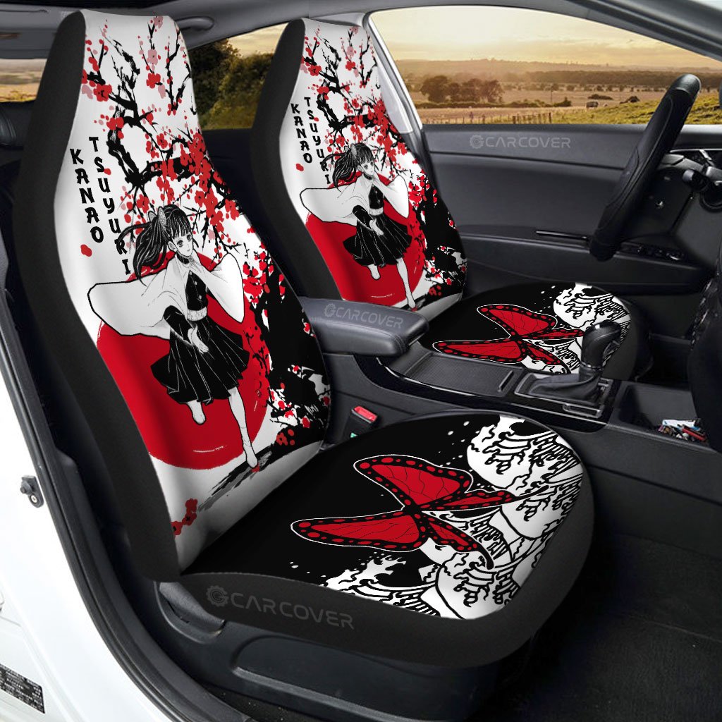 Kanao Car Seat Covers Custom Japan Style Demon Slayer Anime Car Accessories - Gearcarcover - 1