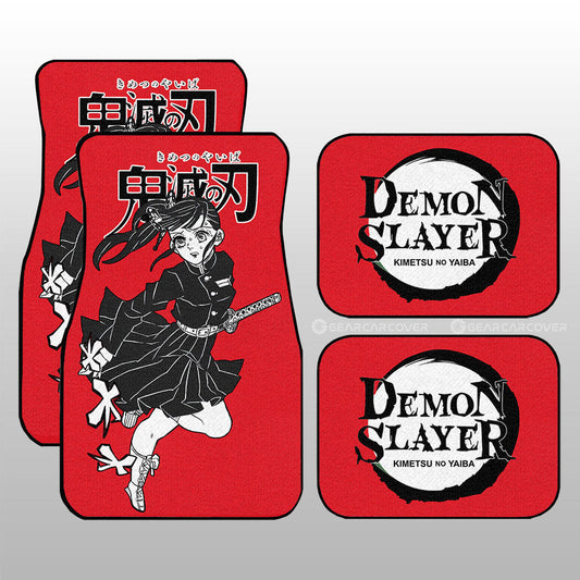 Kanao Tsuyuri Car Floor Mats Custom Demon Slayer Anime Car Accessories Manga Style For Fans - Gearcarcover - 1