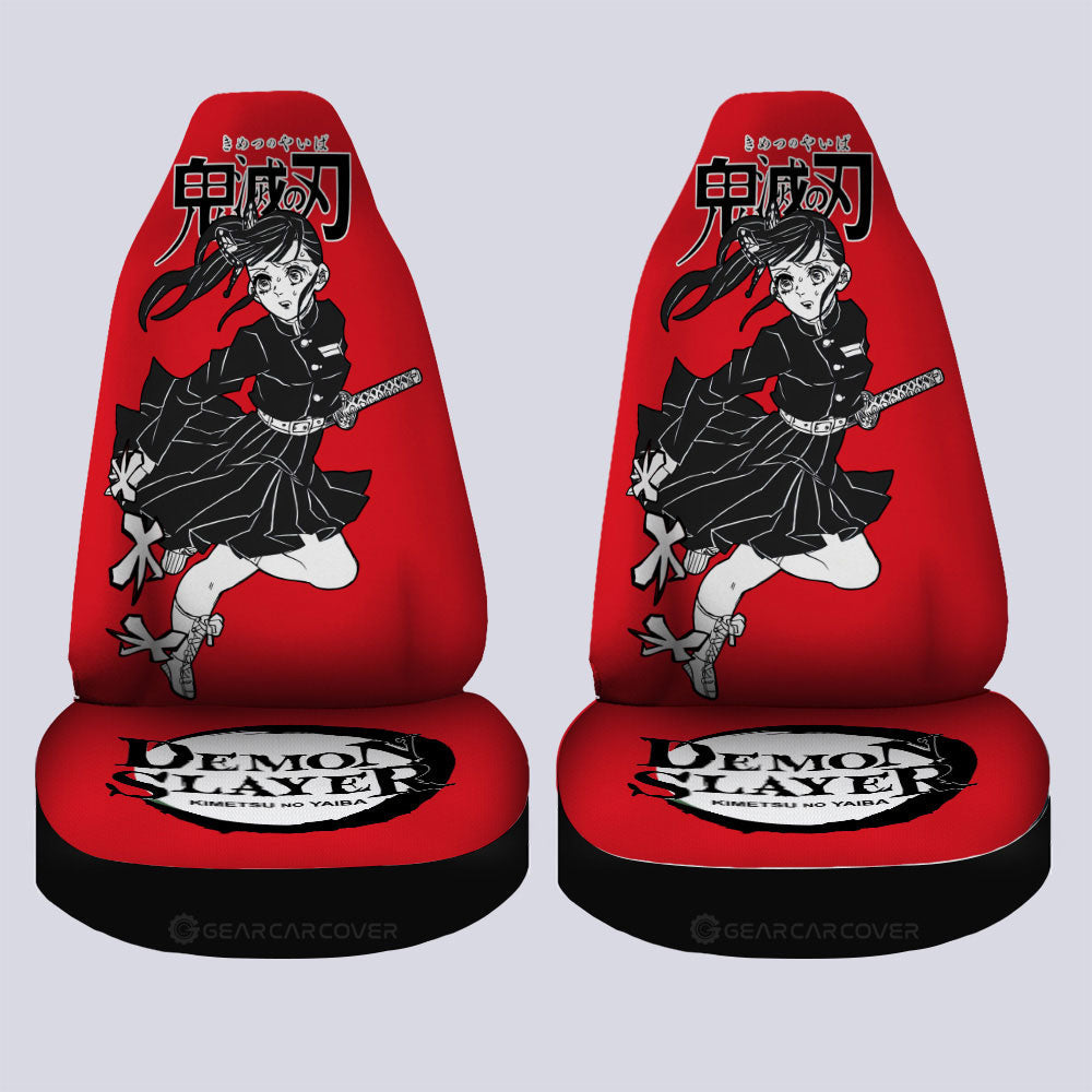 Kanao Tsuyuri Car Seat Covers Custom Demon Slayer Anime Car Accessories Manga Style For Fans - Gearcarcover - 4