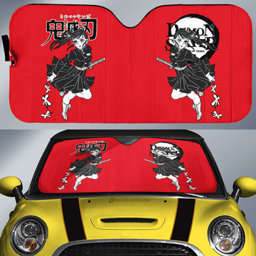 Kanao Tsuyuri Car Sunshade Custom Demon Slayer Anime Car Accessories Manga Style For Fans - Gearcarcover - 1