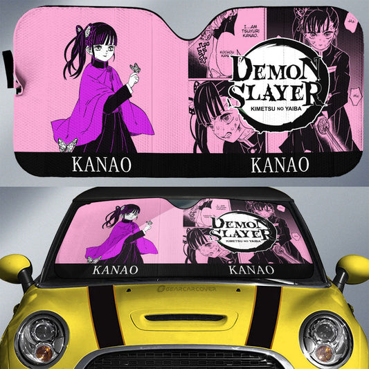 Kanao Tsuyuri Car Sunshade Custom Demon Slayer Car Accessories Manga Style - Gearcarcover - 1