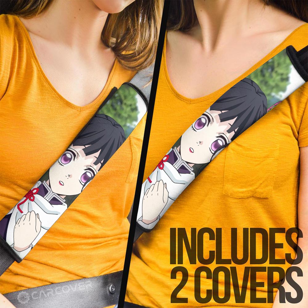 Kanao Tsuyuri Seat Belt Covers Custom Demon Slayer Anime Car Accessoriess - Gearcarcover - 3