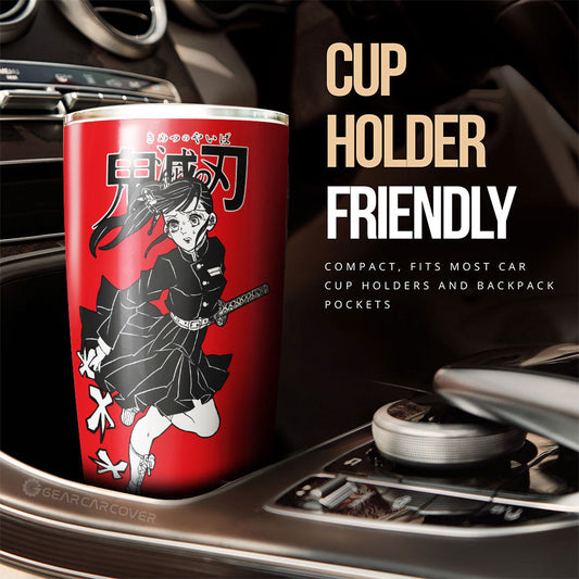 Kanao Tsuyuri Tumbler Cup Custom Demon Slayer Anime Car Accessories Manga Style For Fans - Gearcarcover - 2