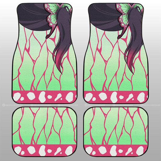 Kanao Uniform Car Floor Mats Custom Hairstyle Demon Slayer Anime Car Interior Accessories - Gearcarcover - 2