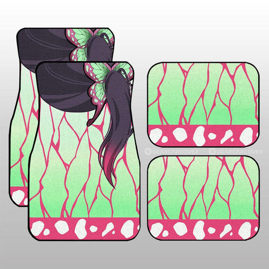 Kanao Uniform Car Floor Mats Custom Hairstyle Demon Slayer Anime Car Interior Accessories - Gearcarcover - 1