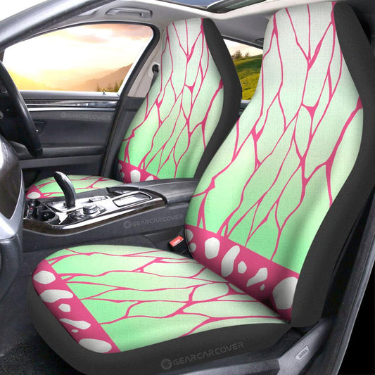 Kanao Uniform Car Seat Covers Custom Demon Slayer Anime Car Accessories - Gearcarcover - 2