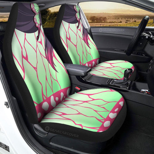 Kanao Uniform Car Seat Covers Custom Hairstyle Demon Slayer Anime Car Interior Accessories - Gearcarcover - 1