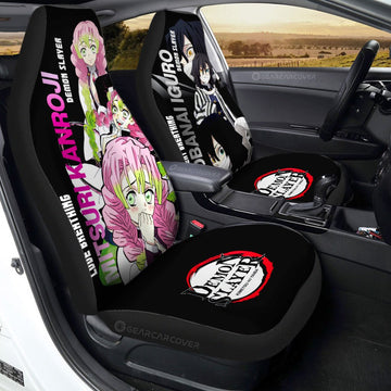 Kanroji And Obanai Car Seat Covers Custom Demon Slayer Anime - Gearcarcover - 1