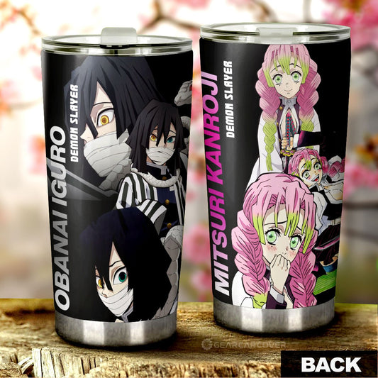 Kanroji And Obanai Tumbler Cup Custom Demon Slayer Anime - Gearcarcover - 1