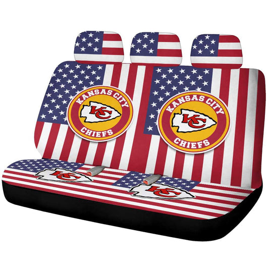 Kansas City Chiefs Car Back Seat Cover Custom Car Accessories - Gearcarcover - 1