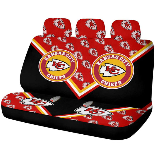 Kansas City Chiefs Car Back Seat Cover Custom Car Decorations For Fans - Gearcarcover - 1