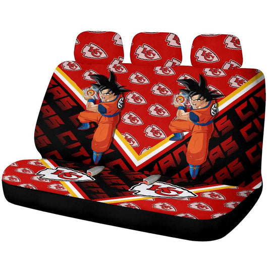 Kansas City Chiefs Car Back Seat Cover Custom Car Decorations For Fans - Gearcarcover - 1