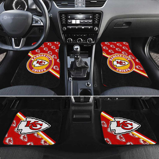 Kansas City Chiefs Car Floor Mats Custom Car Accessories For Fans - Gearcarcover - 2