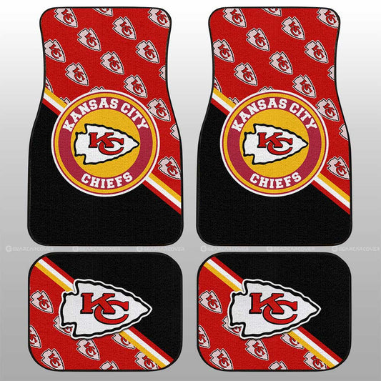 Kansas City Chiefs Car Floor Mats Custom Car Accessories For Fans - Gearcarcover - 1