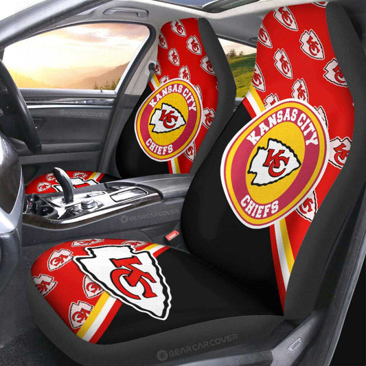 Kansas City Chiefs Car Seat Covers Custom Car Accessories For Fans - Gearcarcover - 2