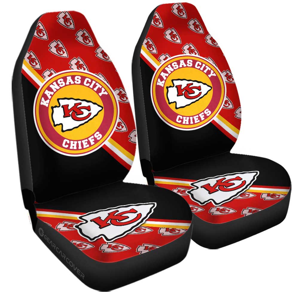Kansas City Chiefs Car Seat Covers Custom Car Accessories For Fans - Gearcarcover - 3