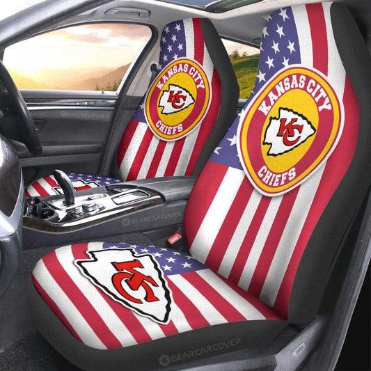 Kansas City Chiefs Car Seat Covers Custom Car Decor Accessories - Gearcarcover - 2