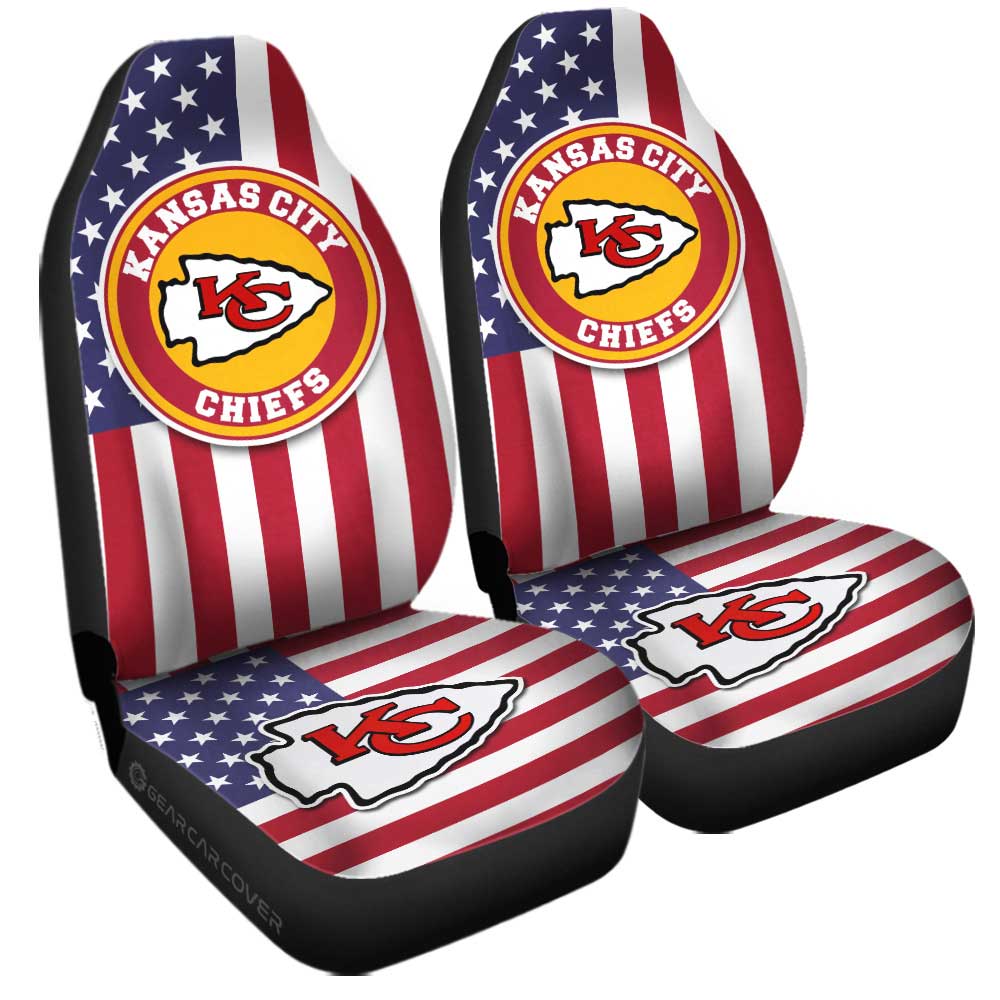 Kansas City Chiefs Car Seat Covers Custom Car Decor Accessories - Gearcarcover - 3