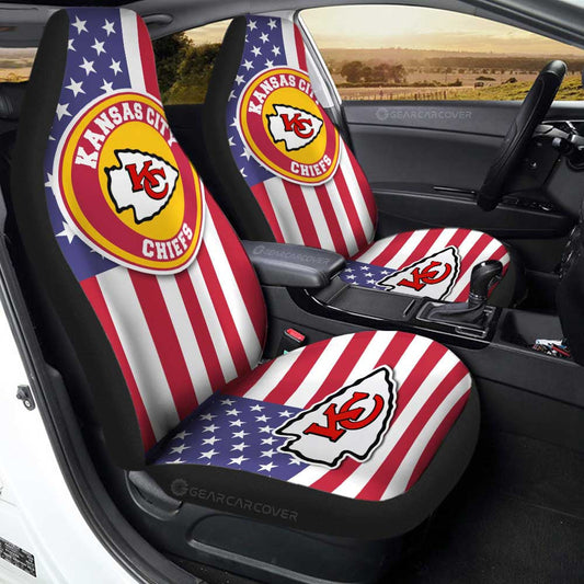 Kansas City Chiefs Car Seat Covers Custom Car Decor Accessories - Gearcarcover - 1