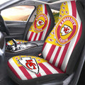 Kansas City Chiefs Car Seat Covers Custom US Flag Style - Gearcarcover - 2