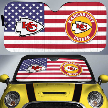 Kansas City Chiefs Car Sunshade Custom Car Decor Accessories - Gearcarcover - 1