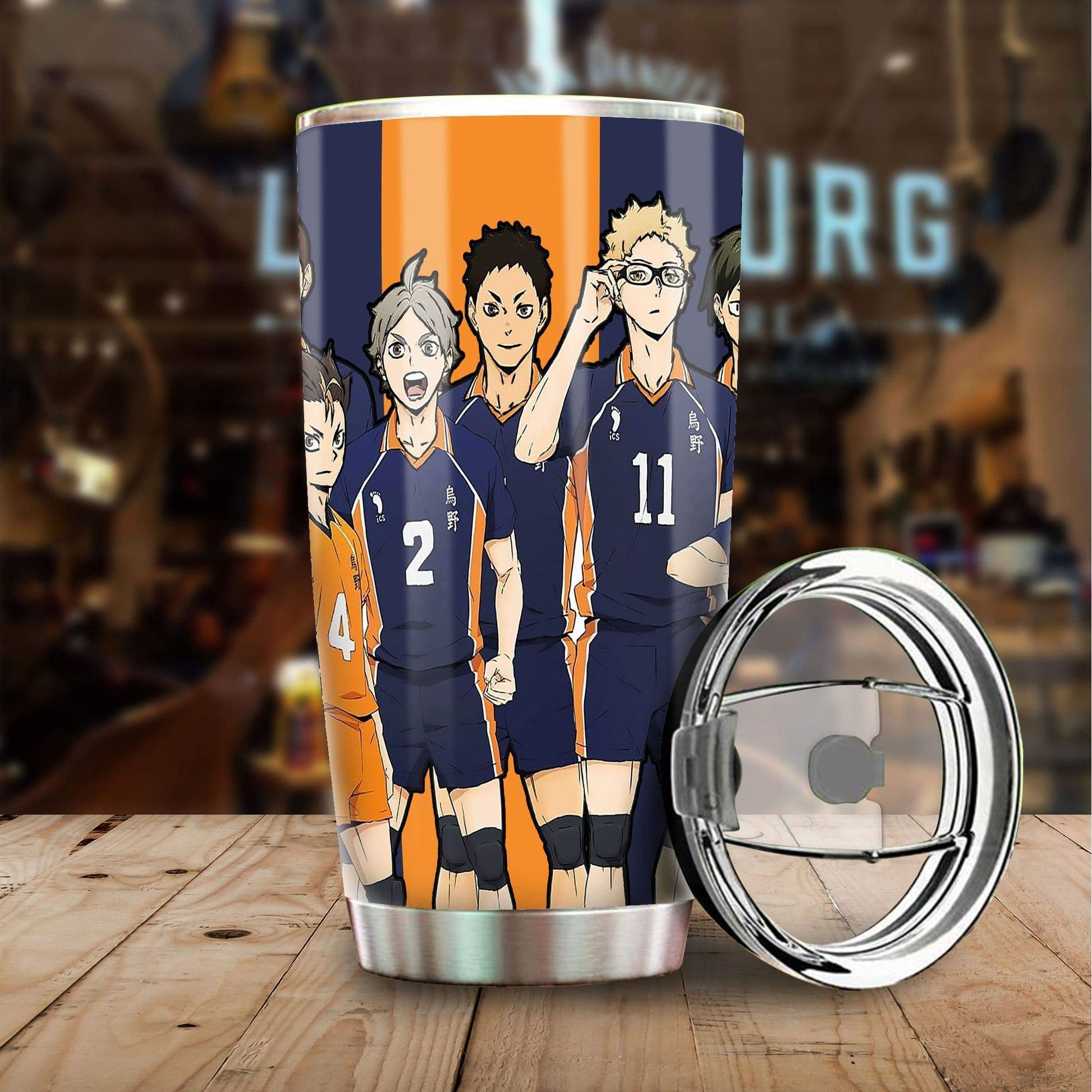 Karasuno Tumbler Cup Custom Anime Haikyuu Car Accessories - Gearcarcover - 1