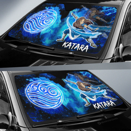 Katara Car Sunshade Custom Avatar The Last Airbender Anime - Gearcarcover - 2