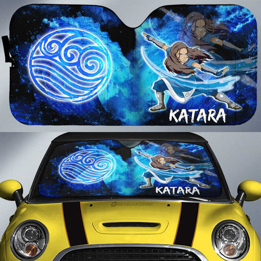 Katara Car Sunshade Custom Avatar The Last Airbender Anime - Gearcarcover - 1