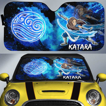 Katara Car Sunshade Custom Avatar The Last Airbender Anime - Gearcarcover - 1