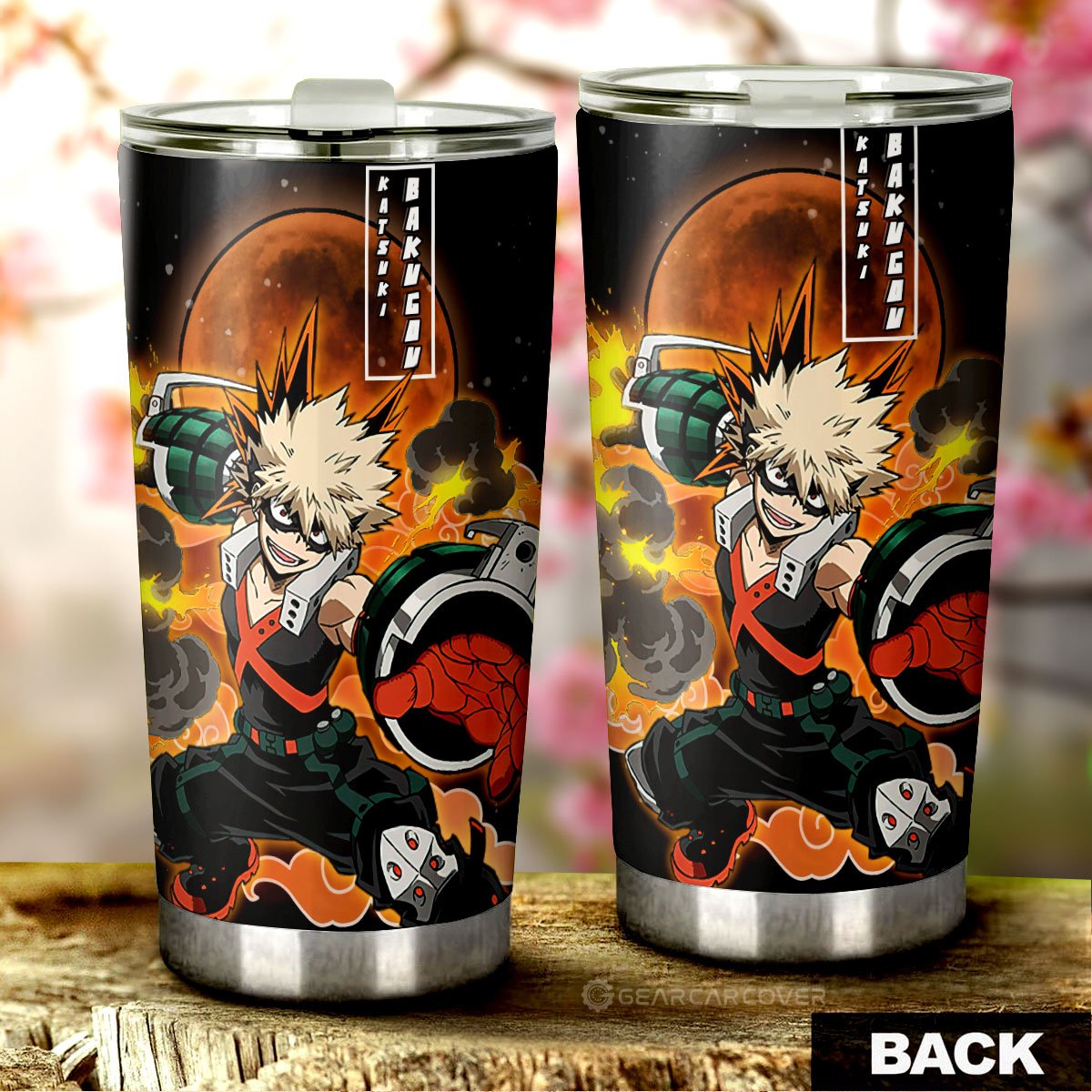 Katsuki Bakugo Tumbler Cup Custom Anime My Hero Academia Car Interior Accessories - Gearcarcover - 3