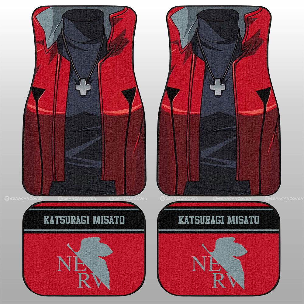 Katsuragi Misato Car Floor Mats Custom NGE Car Interior Accessories - Gearcarcover - 1