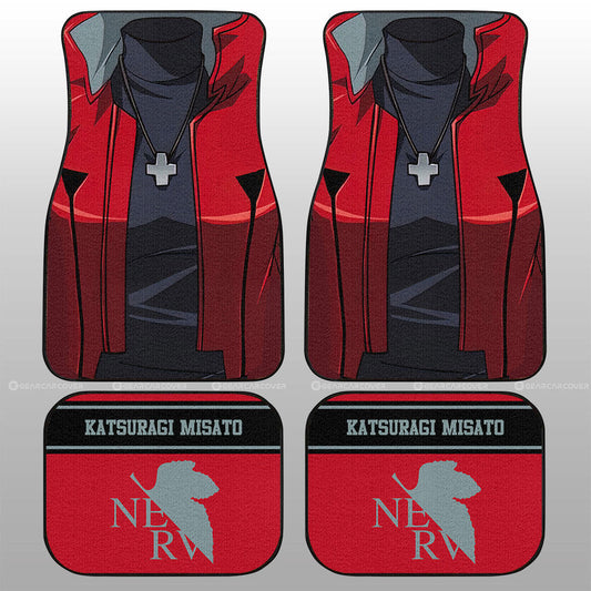 Katsuragi Misato Car Floor Mats Custom NGE Car Interior Accessories - Gearcarcover - 1