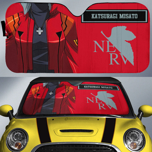 Katsuragi Misato Car Sunshade Custom NGE Car Interior Accessories - Gearcarcover - 1