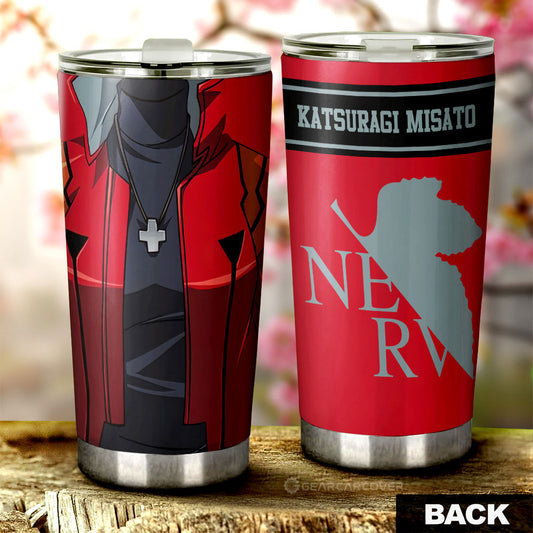 Katsuragi Misato Tumbler Cup Custom NGE Car Interior Accessories - Gearcarcover - 2