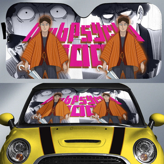 Katsuya Serizawa Car Sunshade Custom Mob Psycho 100 Anime Car Accessories For Fans - Gearcarcover - 1