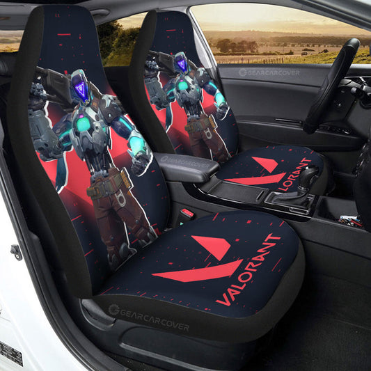 Kay O Car Seat Covers Custom Valorant Agent - Gearcarcover - 2