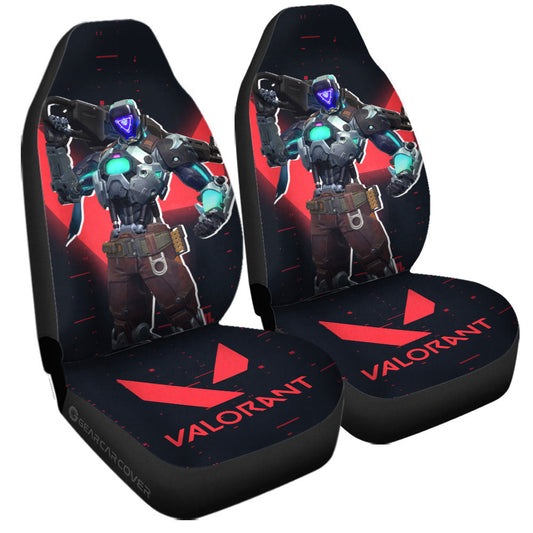 Kay O Car Seat Covers Custom Valorant Agent - Gearcarcover - 1