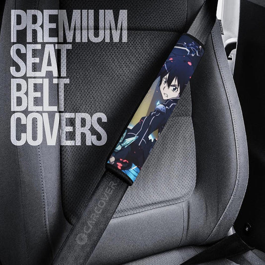 Kazuto Kirigaya Kirito Seat Belt Covers Custom Sword Art Online Anime Car Accessories - Gearcarcover - 2