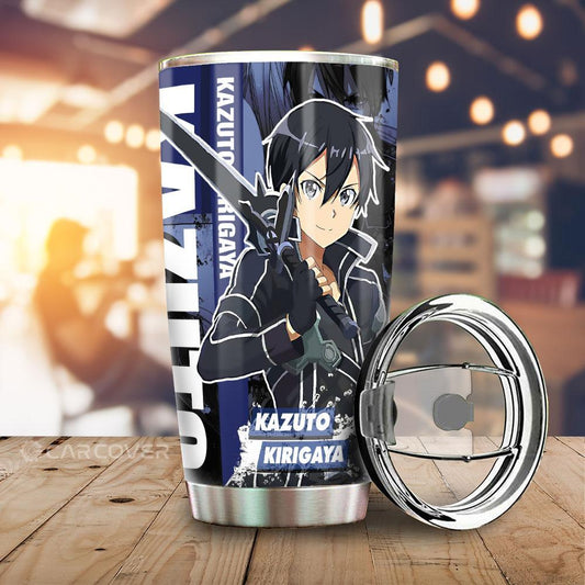 Kazuto Kirigaya Tumbler Cup Custom Sword Art Online Anime Car Interior Accessories - Gearcarcover - 1