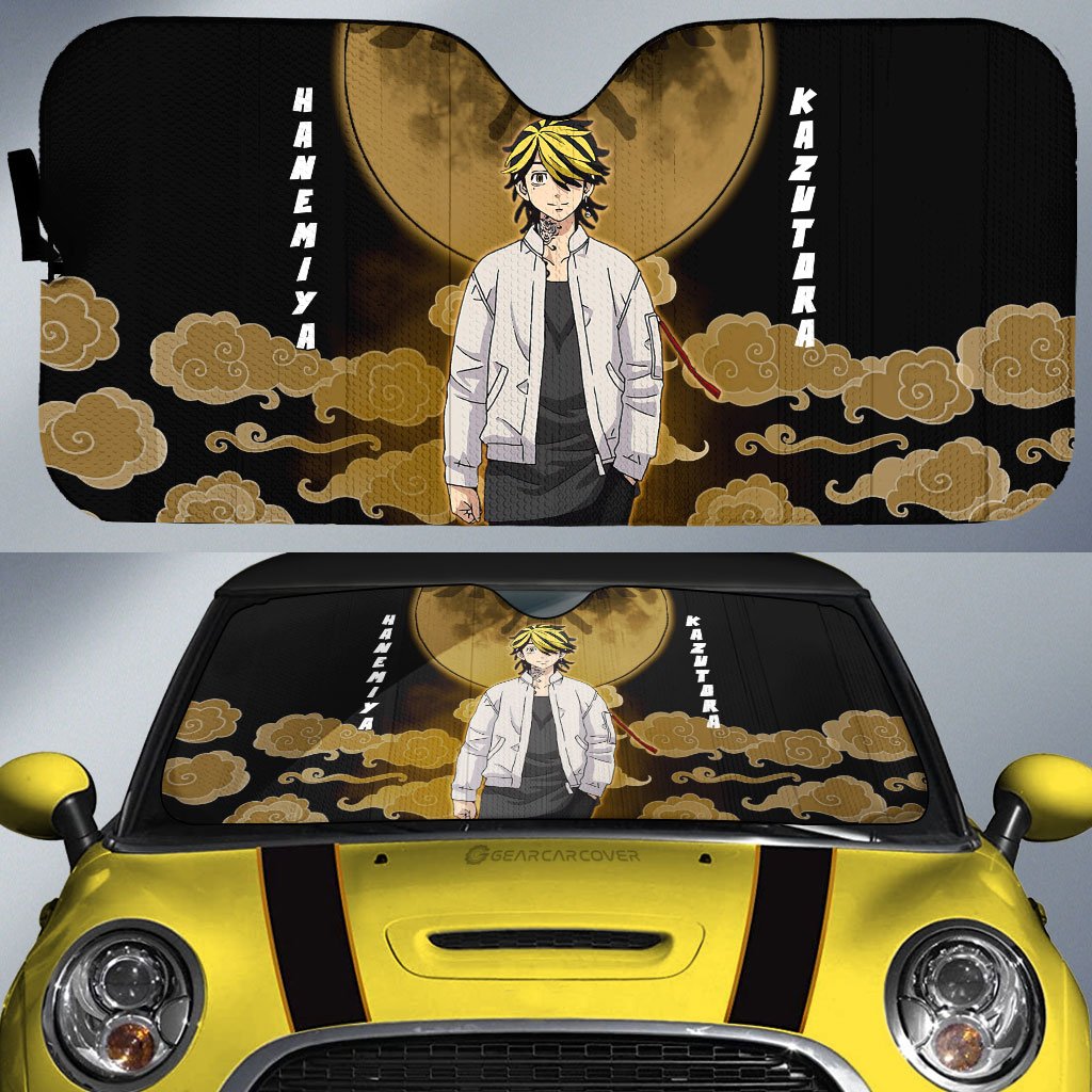 Kazutora Hanemiya Car Sunshade Custom Tokyo Revengers Anime Car Accessories - Gearcarcover - 1
