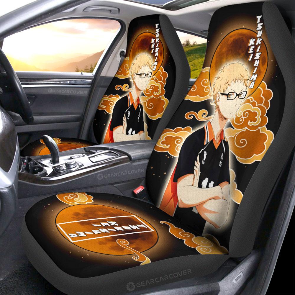 Kei Tsukishima Car Seat Covers Custom For Haikyuu Anime Fans - Gearcarcover - 2