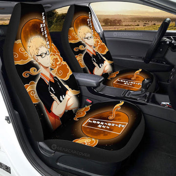 Kei Tsukishima Car Seat Covers Custom For Haikyuu Anime Fans - Gearcarcover - 1