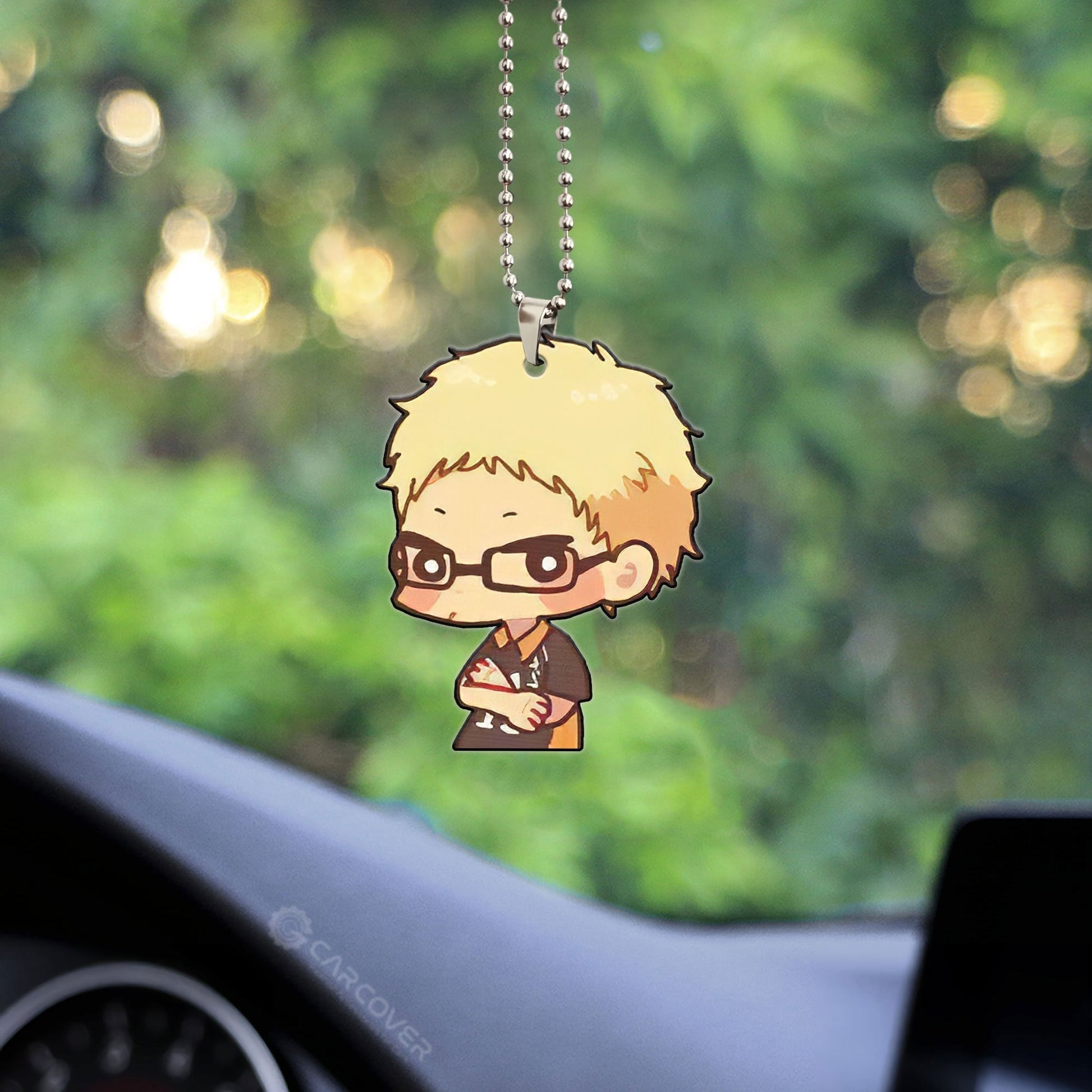 Kei Tsukishima Ornament Custom Anime Haikyuu Car Accessories - Gearcarcover - 2