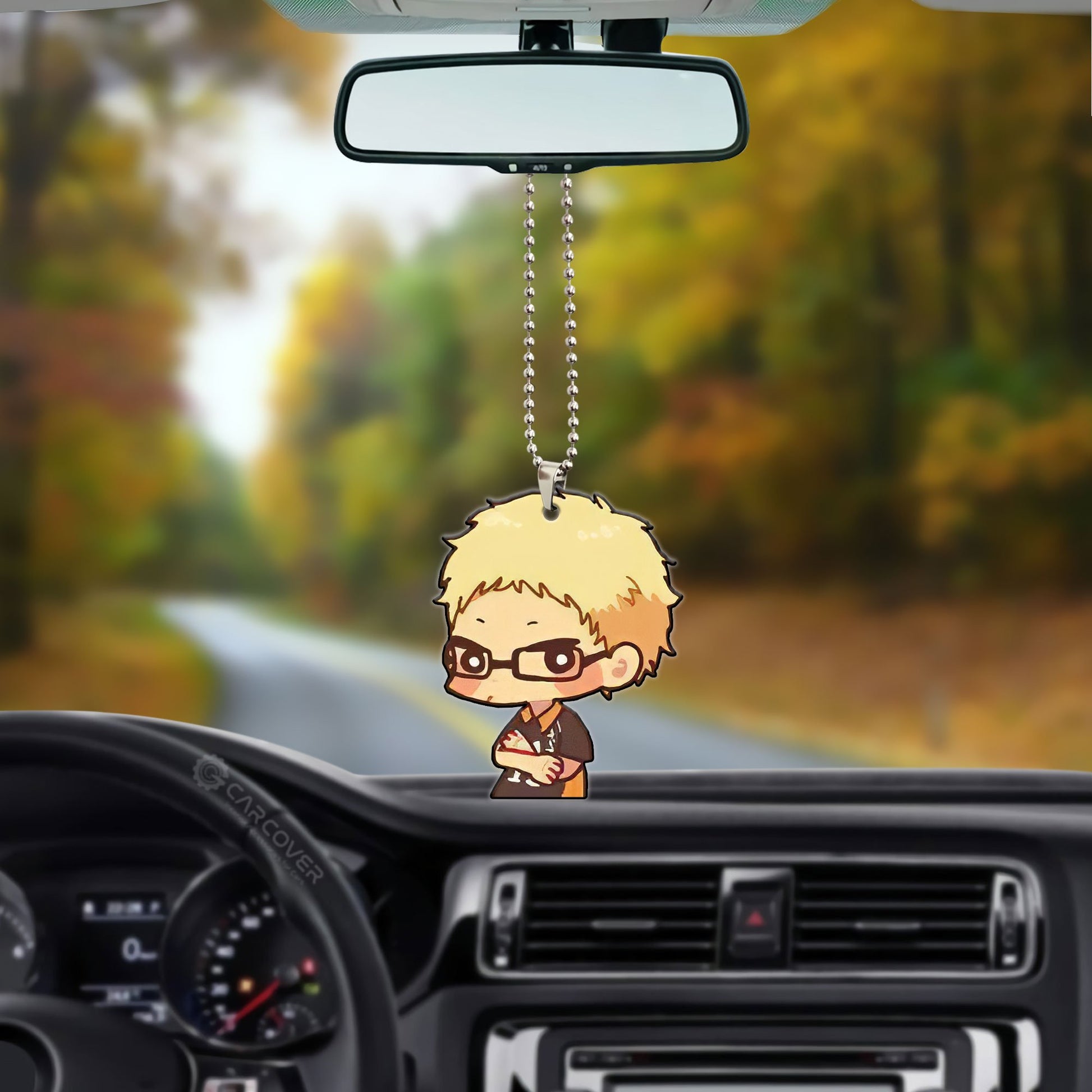 Kei Tsukishima Ornament Custom Anime Haikyuu Car Accessories - Gearcarcover - 3