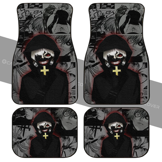 Ken Kaneki Car Floor Mats Custom Anime Tokyo Ghoul Car Interior Accessories - Gearcarcover - 2