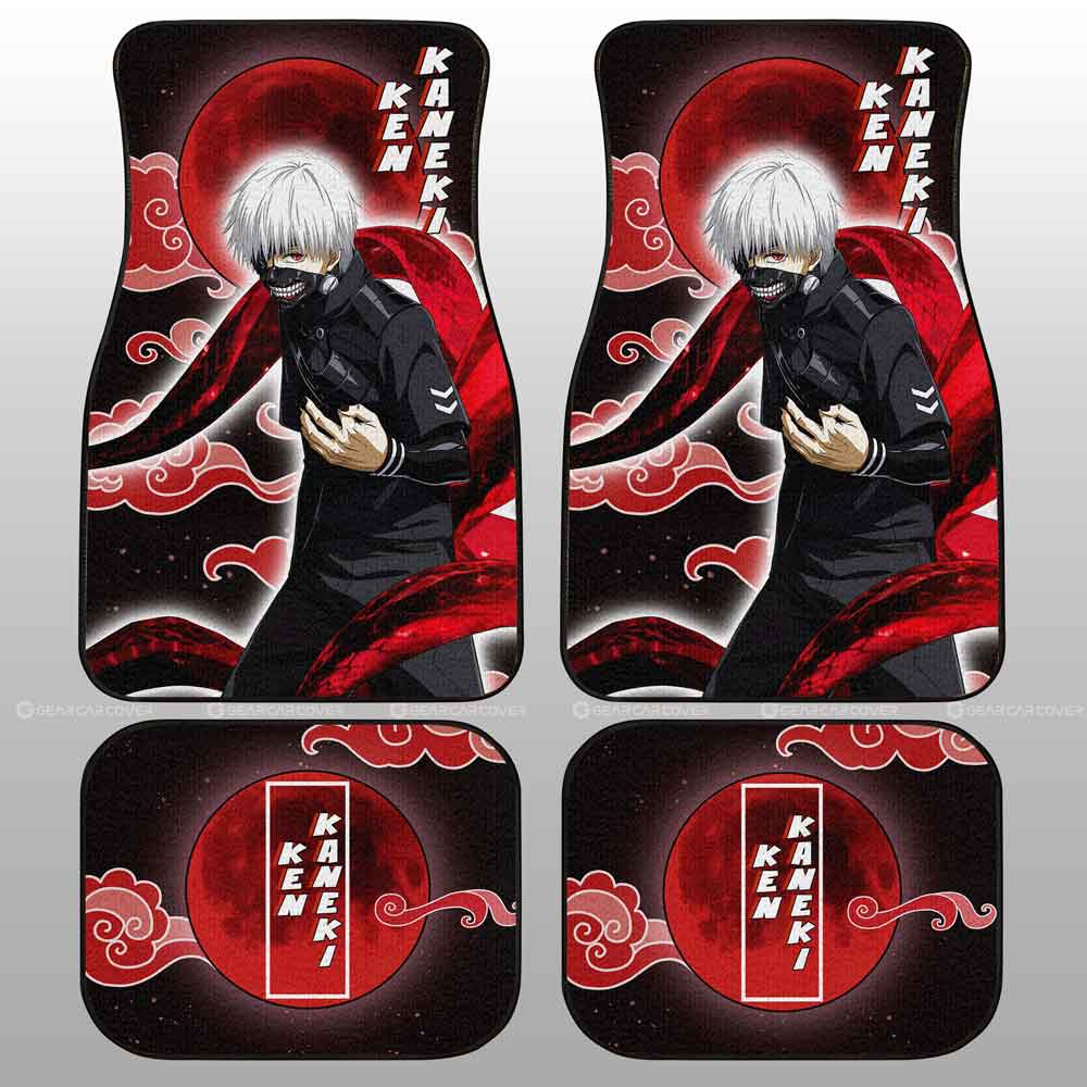 Ken Kaneki Car Floor Mats Custom Gifts Tokyo Ghoul Anime For Fans - Gearcarcover - 2