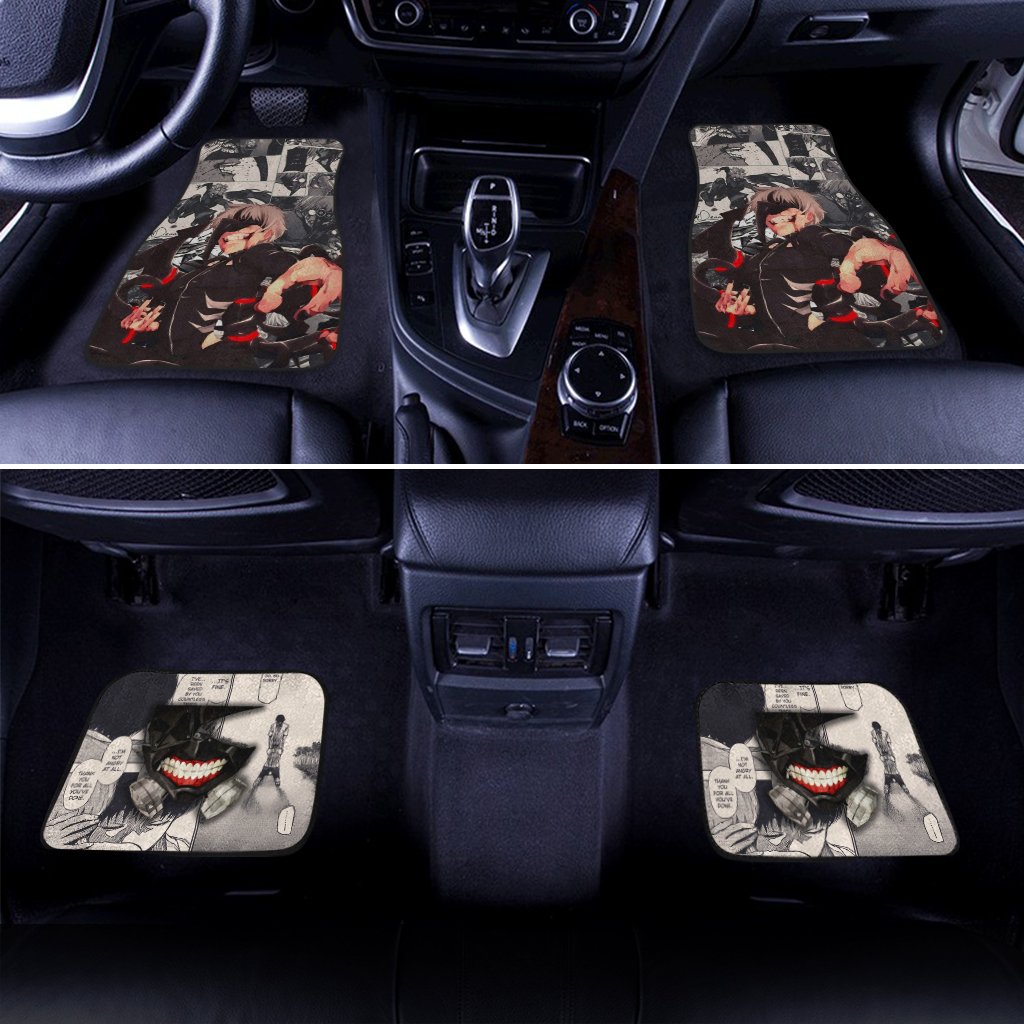 Ken Kaneki Car Floor Mats Custom Manga Anime Tokyo Ghoul Car Accessories - Gearcarcover - 3