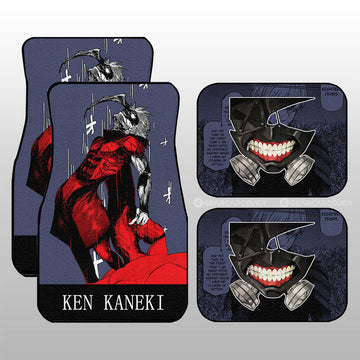 Ken Kaneki Car Floor Mats Custom Tokyo Ghoul Anime Car Accessories - Gearcarcover - 1