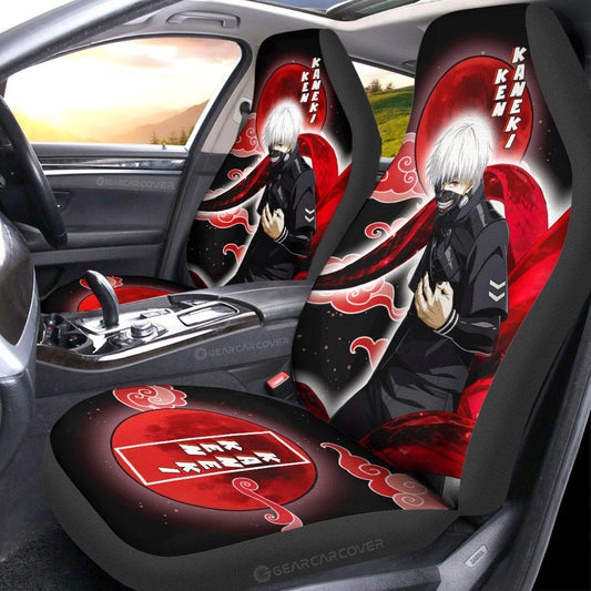 Ken Kaneki Car Seat Covers Custom Gifts Tokyo Ghoul Anime For Fans - Gearcarcover - 2